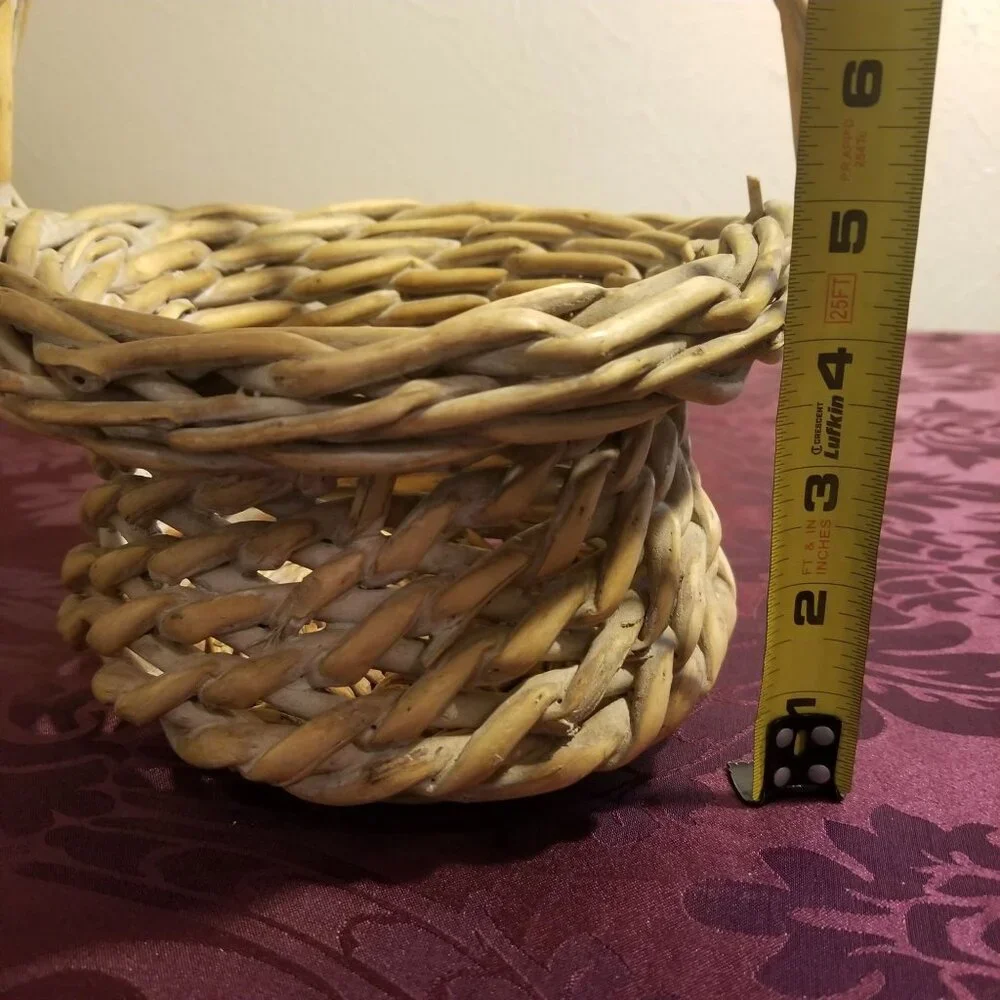 Bird's Nest Woven Basket Décor Costume Prop Boho Rustic